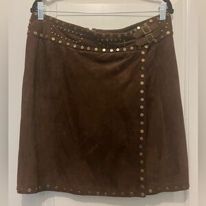 Vintage Suede Skirt | Size 10